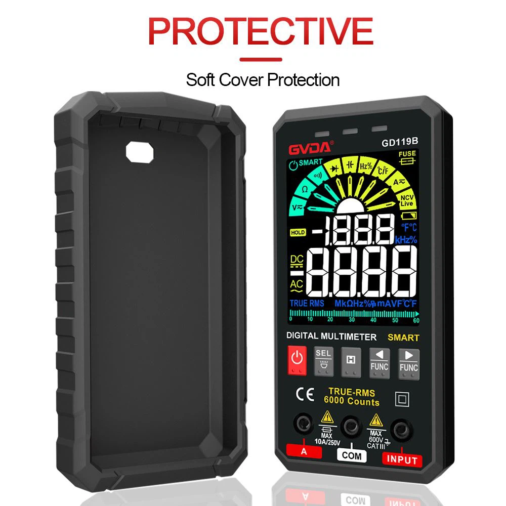 Dub Xiav Ntsuab Xim Xaiv Rau Digital Multimter GD119B