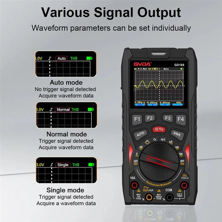 3 in 1 Digital Oscilloscope Multimeter Signal Gernator